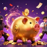 I migliori siti di scommesse celebrano la fortuna con una scena dinamica di scommesse e giochi.