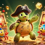Aperçu captivant de casino en ligne sans wager : une scène 3D animée de personnages marins et machines à sous