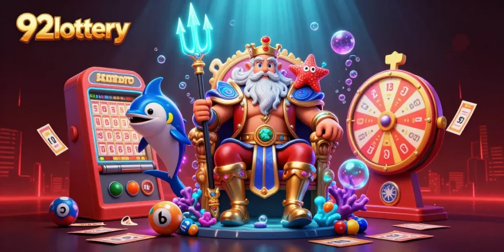 Players immerse in the exciting world of 92lottery's vibrant games and rewards.