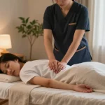 Relaxing 도봉구출장안마 experience with a professional therapist providing a Swedish massage in a cozy home setting.