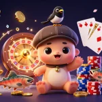 Illusion d'un casino en ligne sans wager avec Nessie et ses amis, lot de jeux colorés.