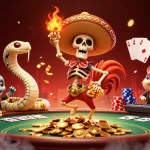 Victoire avec le casino en ligne sans wager : danse colorée et festive des personnages fascinants.