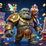 Les personnages magiques autour d'un casino en ligne sans wager, mettant en avant la chance et les gains.